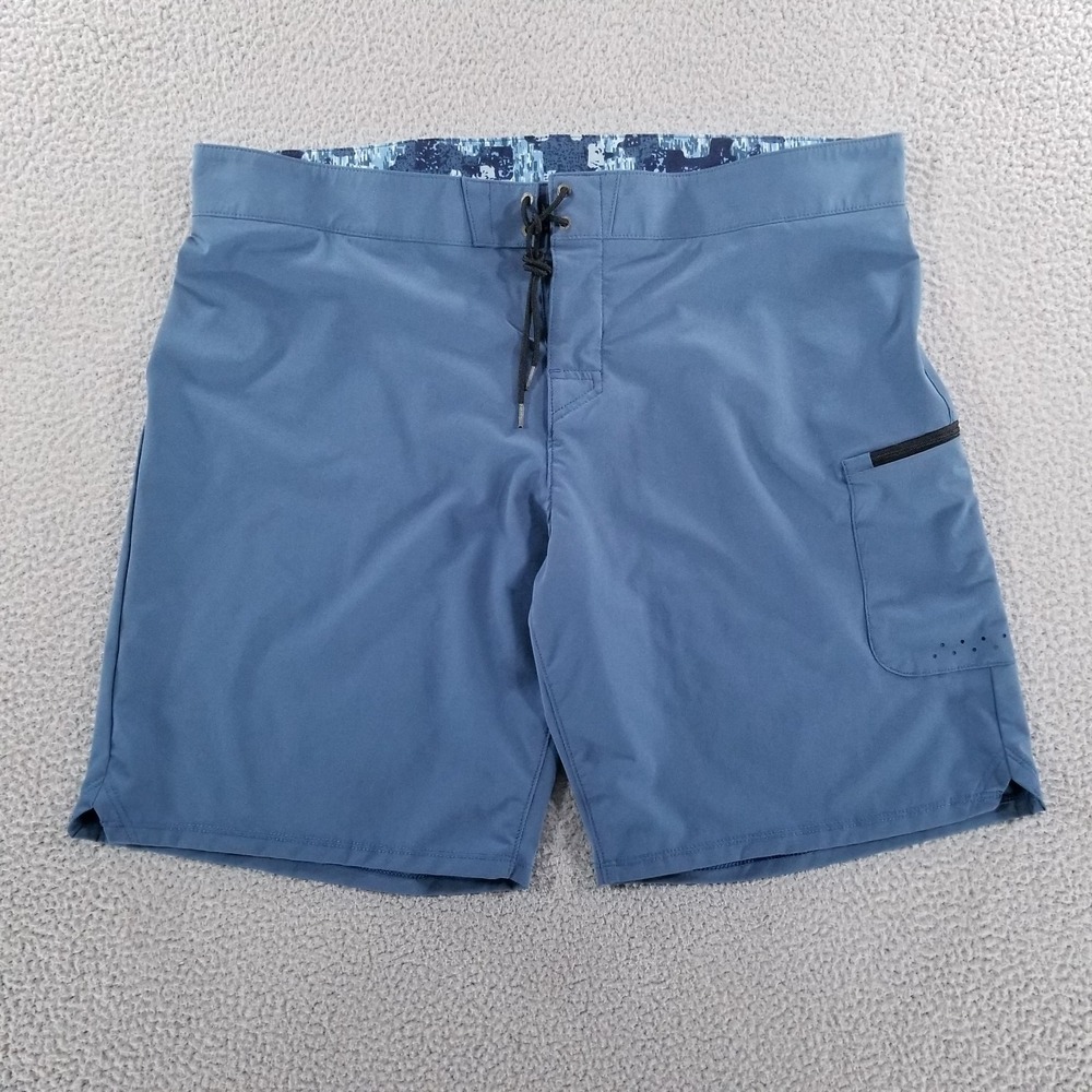 Forloh Shorts Mens 42 Regular Blue Brrr Pro Hunting Performance Fishing Board